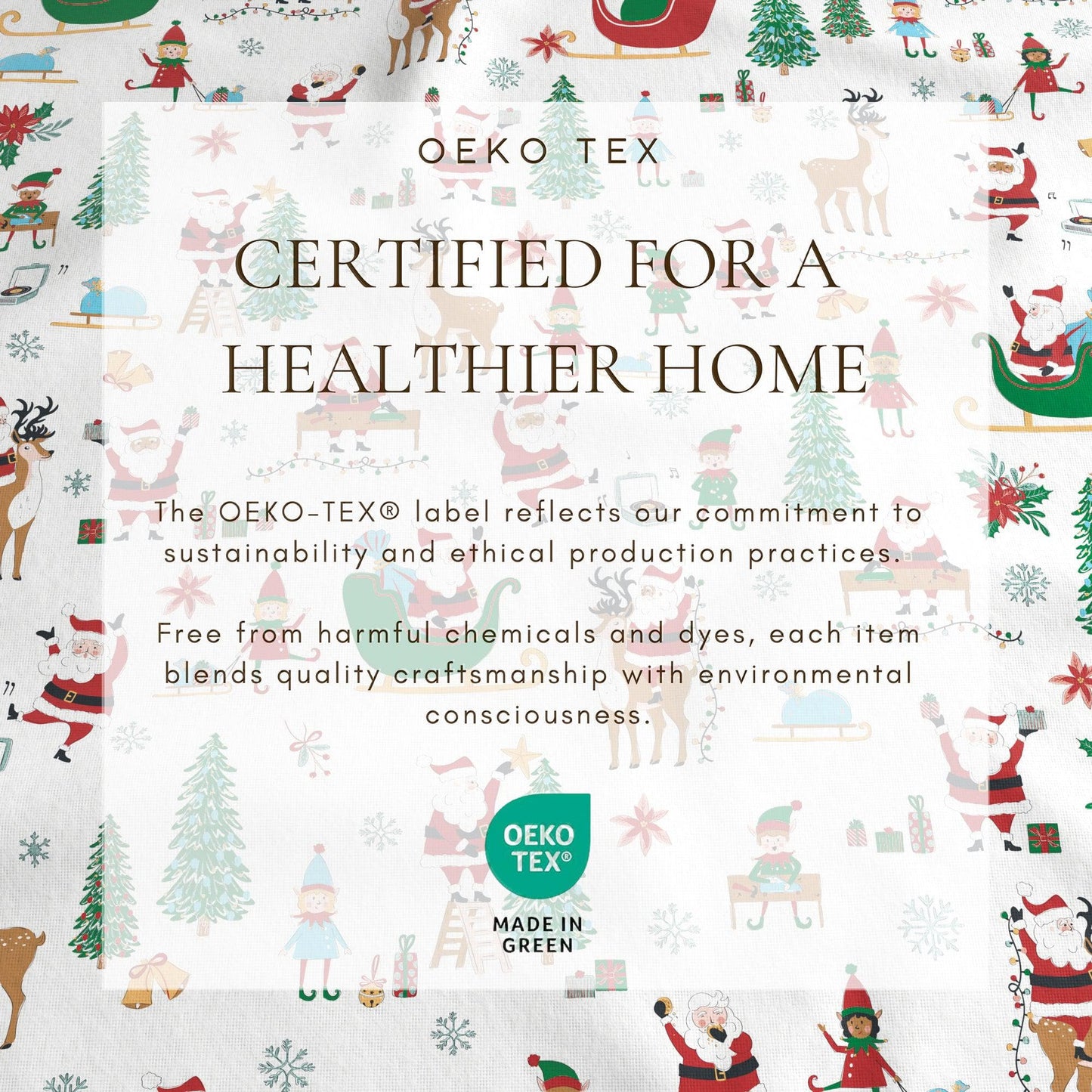 4-Piece Turkish Cotton Christmas Flannel Sheet - Christmas Sheets