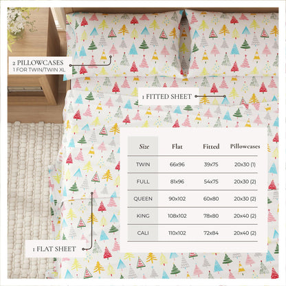 4-Piece Turkish Cotton Flannel Sheet - Fall & Christmas Sheets