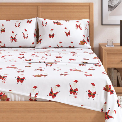4-Piece Turkish Cotton Flannel Sheet - Fall & Christmas Sheets