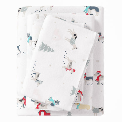 4-Piece Turkish Cotton Flannel Sheet - Fall & Christmas Sheets