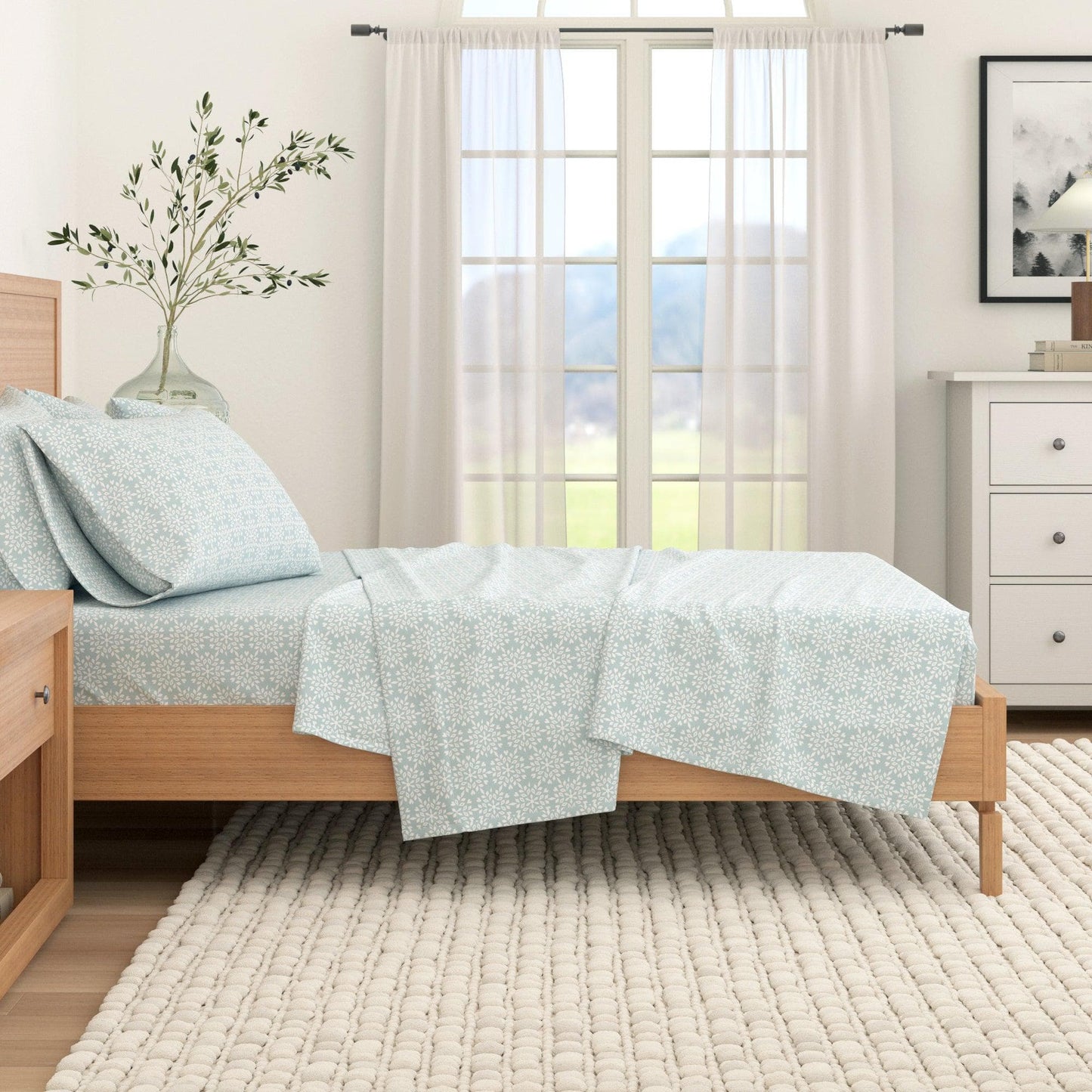 Turkish Cotton Flannel Sheets - Fall & Christmas Themed Flannel Sheets