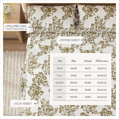 Turkish Cotton Flannel Sheets - Fall & Christmas Themed Flannel Sheets
