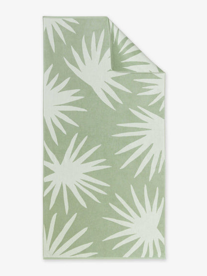 Green Agave Cabana Beach Towel - Quahog Bay Bedding
