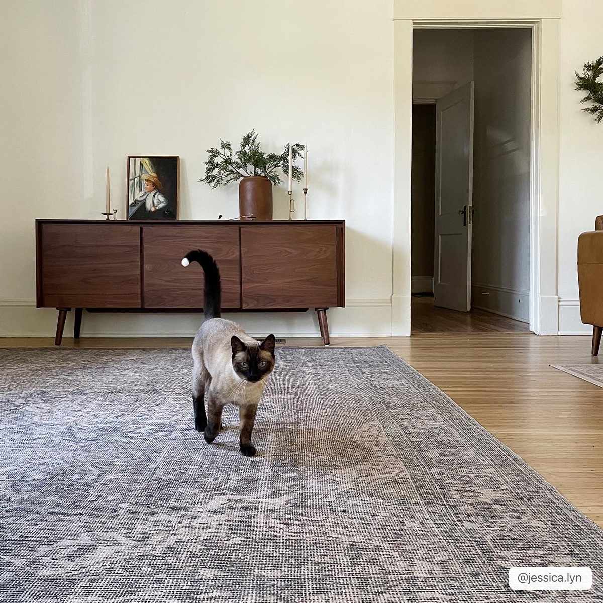 Greenpoint Dusty Blue Washable Rug - Quahog Bay Bedding