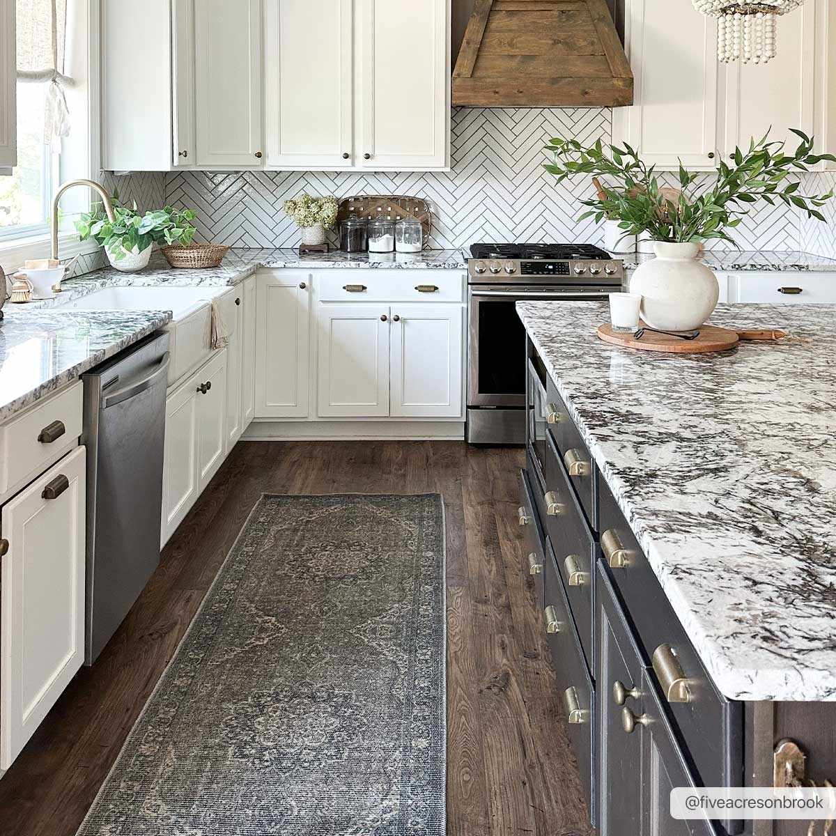 Greenpoint Dusty Blue Washable Rug - Quahog Bay Bedding