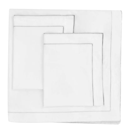 600 Thread Count Framed Sateen Embroidered Cotton Duvet Set
