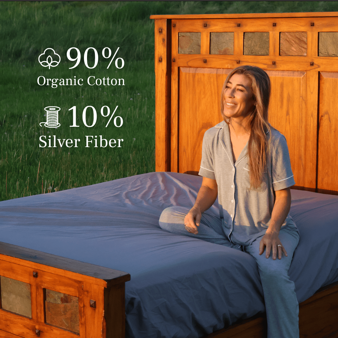 GroundLuxe Grounding Sheet (Fitted) - Quahog Bay Bedding