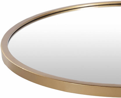 Guindarohan Gold Frame Round Mirror - Quahog Bay Bedding