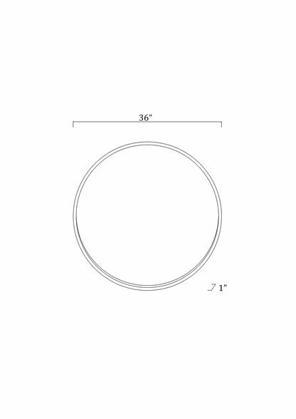 Guindarohan Gold Frame Round Mirror - Quahog Bay Bedding