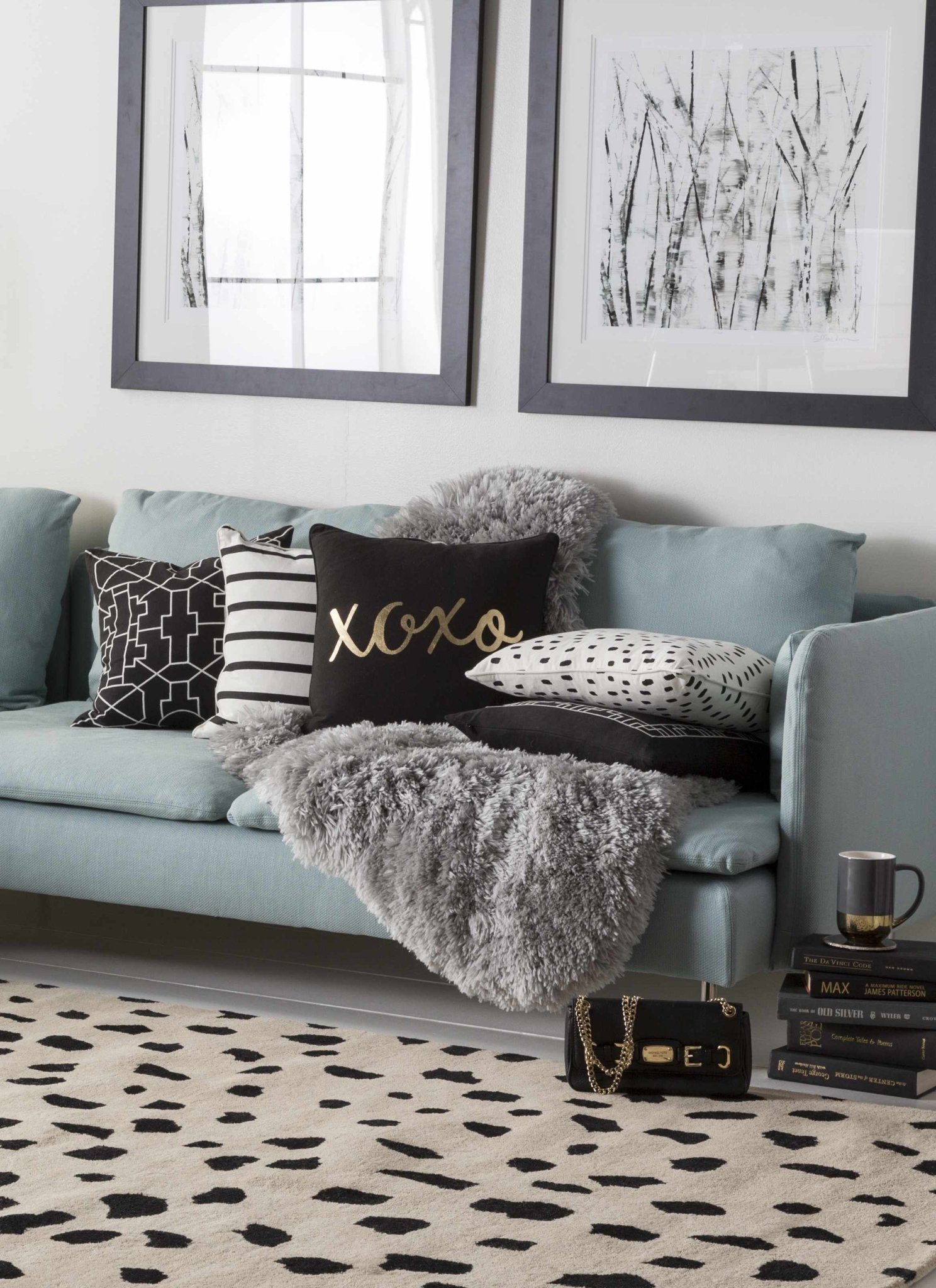 Guiseley Dalmatian Wool Area Rug - Quahog Bay Bedding