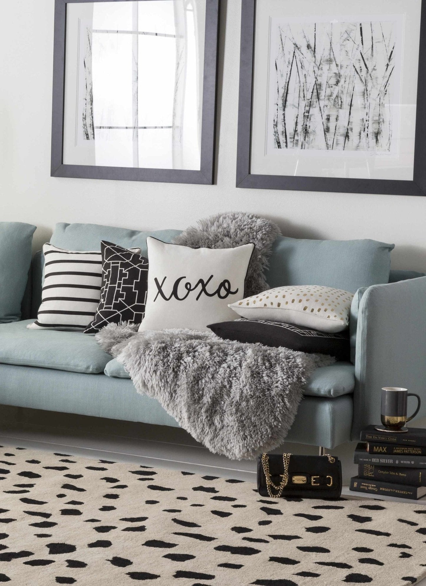 Guiseley Dalmatian Wool Area Rug - Quahog Bay Bedding