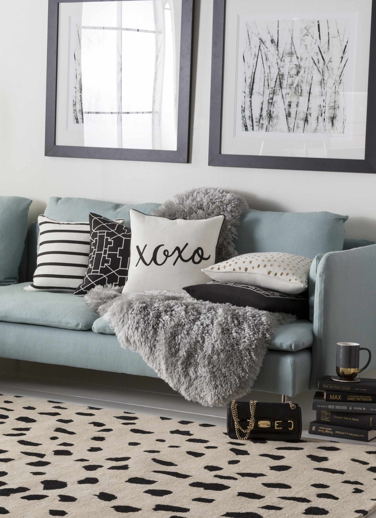 Guiseley Dalmatian Wool Area Rug - Quahog Bay Bedding