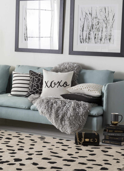 Guiseley Dalmatian Wool Area Rug - Quahog Bay Bedding