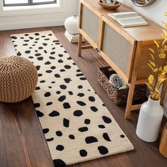 Guiseley Dalmatian Wool Area Rug - Quahog Bay Bedding