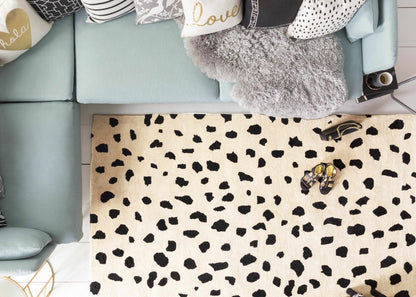 Guiseley Dalmatian Wool Area Rug - Quahog Bay Bedding