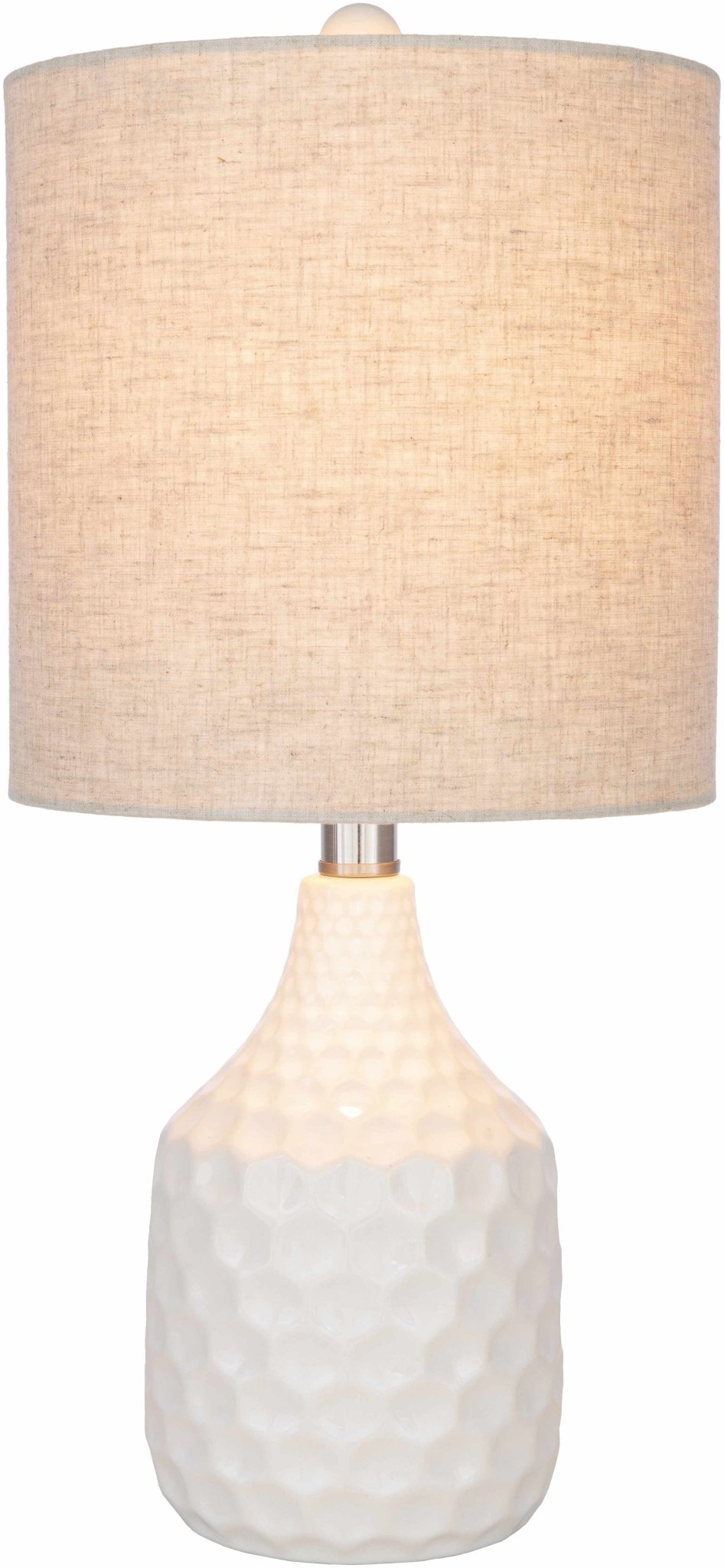 Gulmarrad Textured Ivory Ceramic Table Lamp - Quahog Bay Bedding