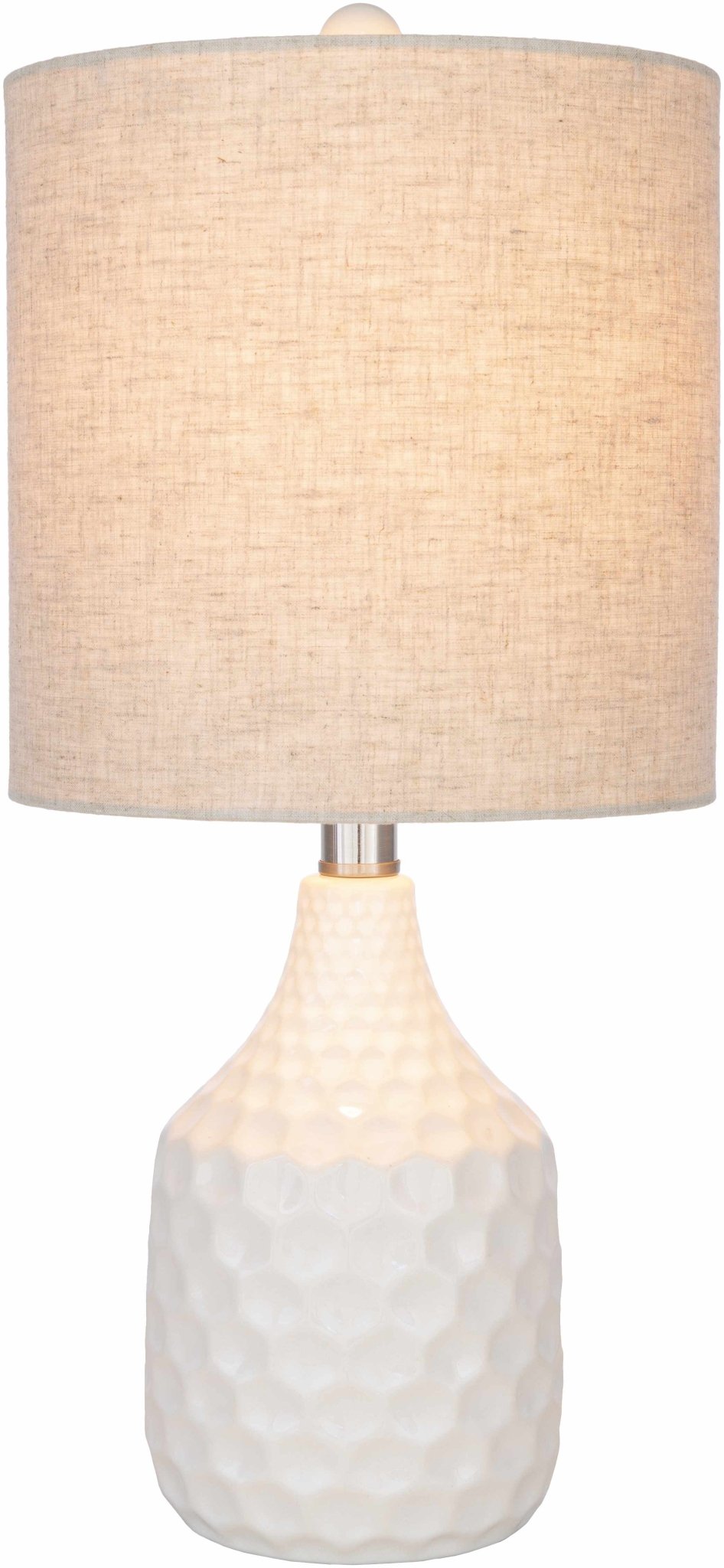 Gulmarrad Textured Ivory Ceramic Table Lamp - Quahog Bay Bedding
