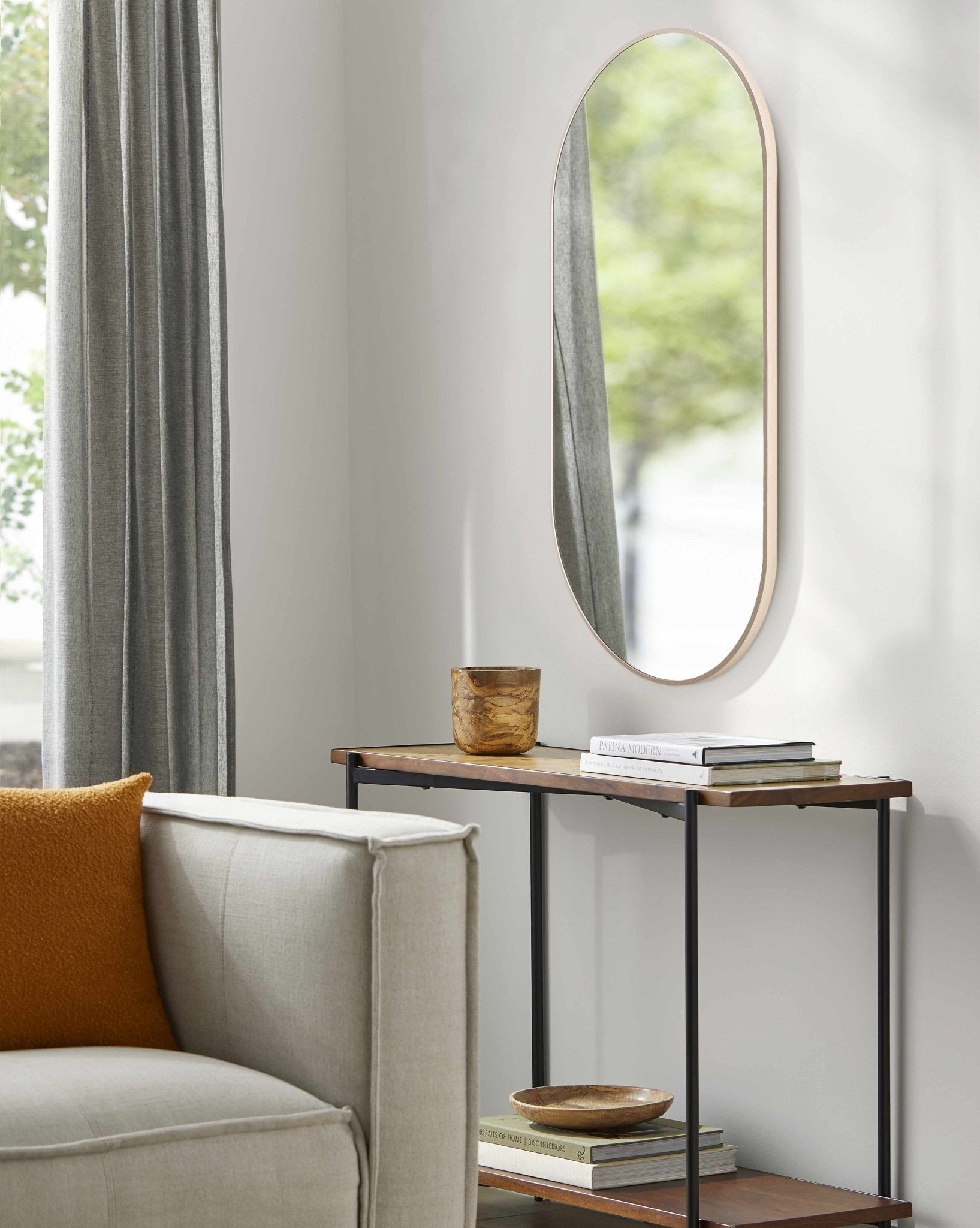 Hagenburg Dark Red Mirror - Quahog Bay Bedding