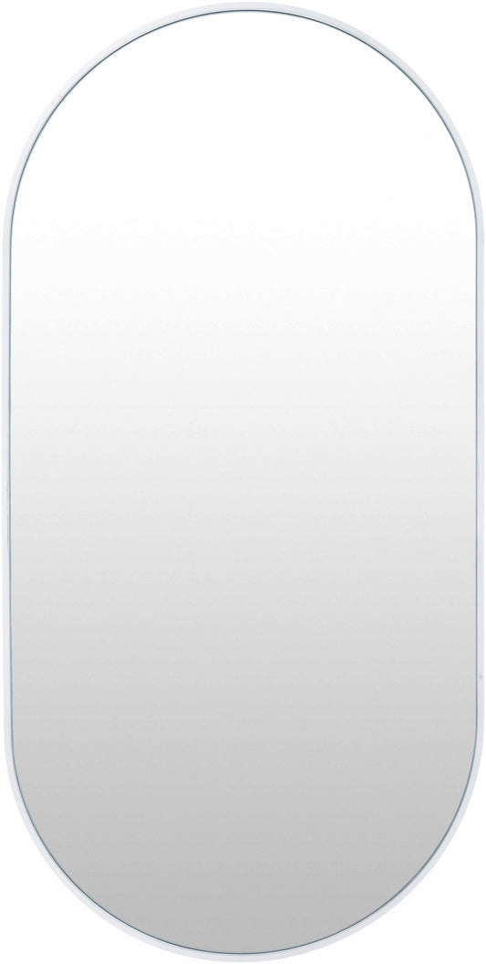 Hagenburg White Iron Frame Mirror - Quahog Bay Bedding