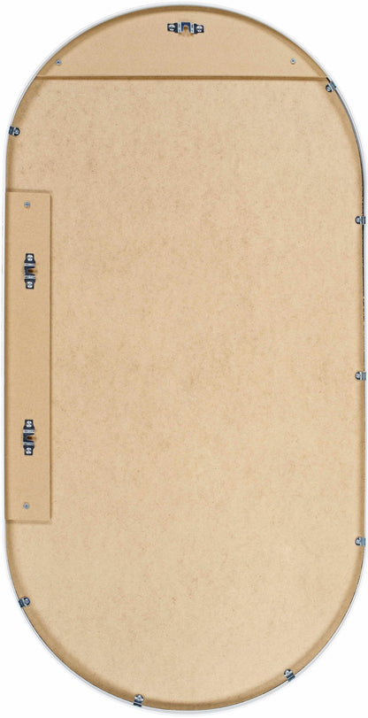 Hagenburg White Iron Frame Mirror - Quahog Bay Bedding