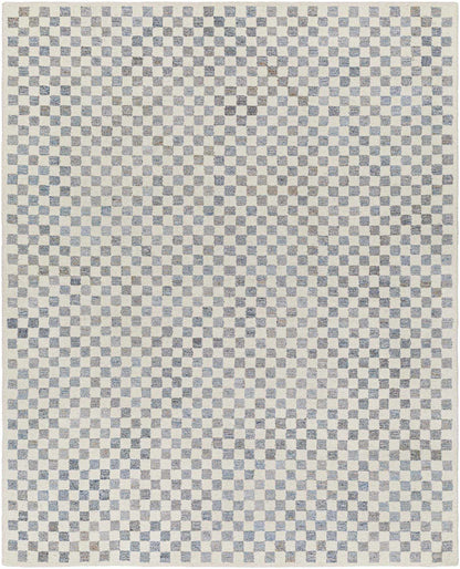 Halen Gray Checkered Area Rug - Quahog Bay Bedding