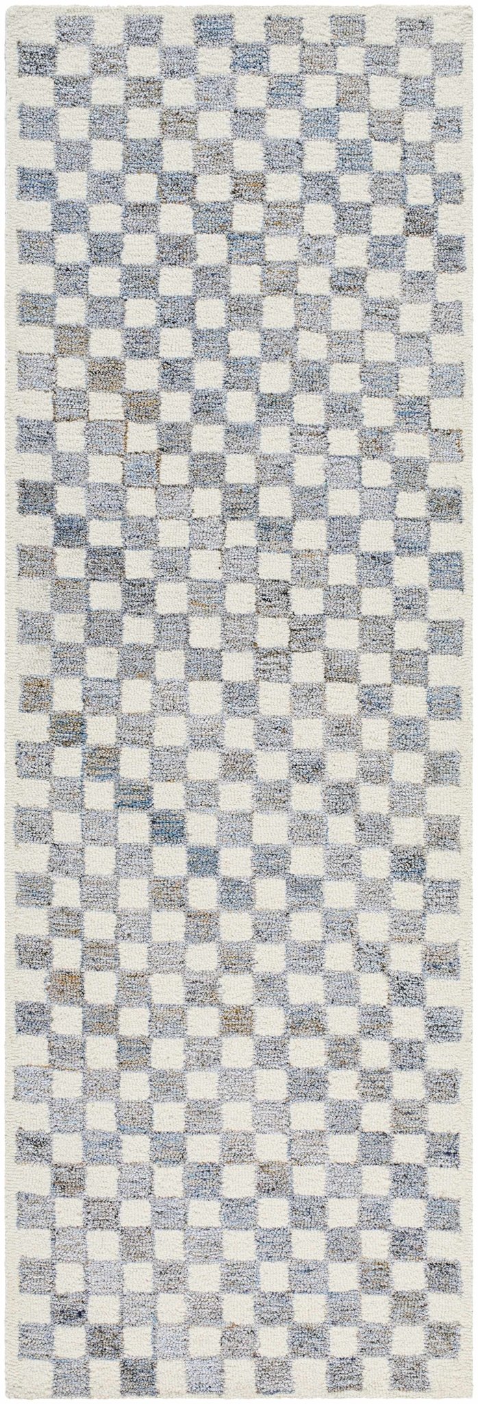 Halen Gray Checkered Area Rug - Quahog Bay Bedding