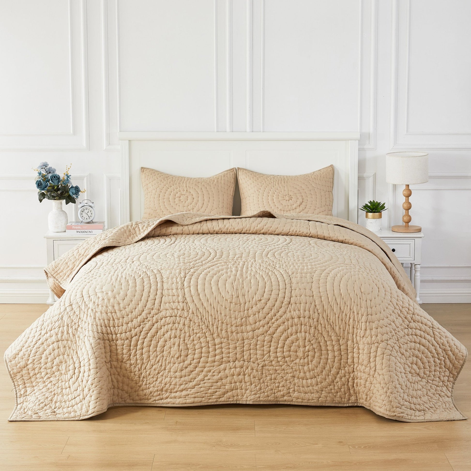 Halo Cotton Voile Hand Stitched Quilt Set - Quahog Bay Bedding