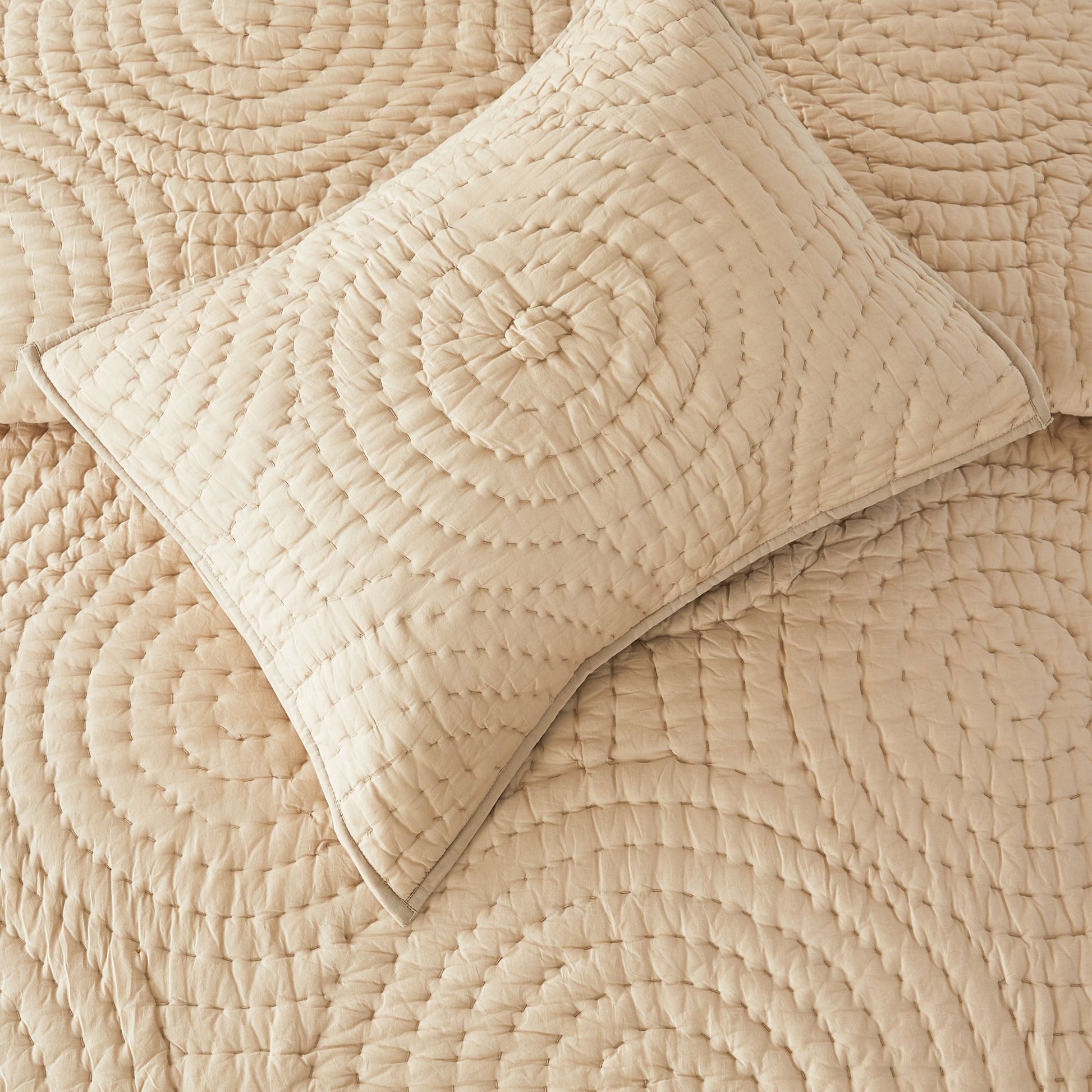 Halo Cotton Voile Hand Stitched Quilt Set - Quahog Bay Bedding