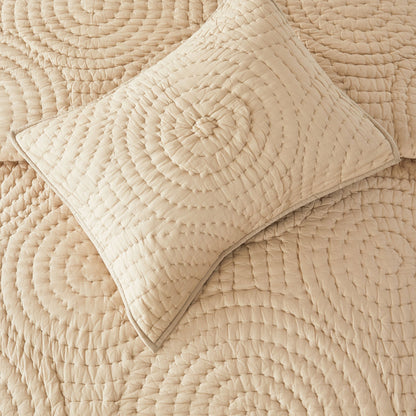 Halo Cotton Voile Hand Stitched Quilt Set - Quahog Bay Bedding