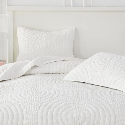 Halo Cotton Voile Hand Stitched Quilt Set - Quahog Bay Bedding
