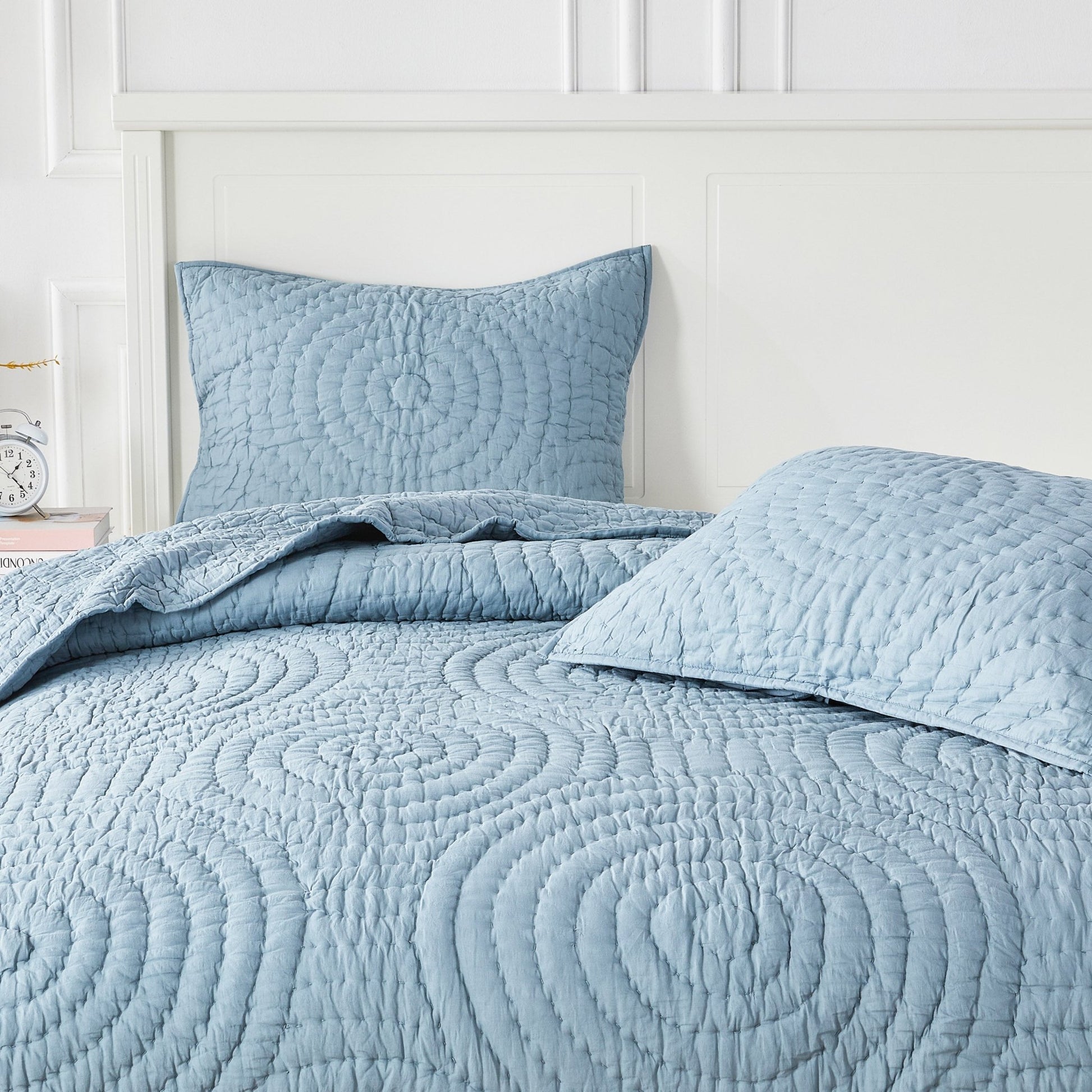 Halo Cotton Voile Hand Stitched Quilt Set - Quahog Bay Bedding