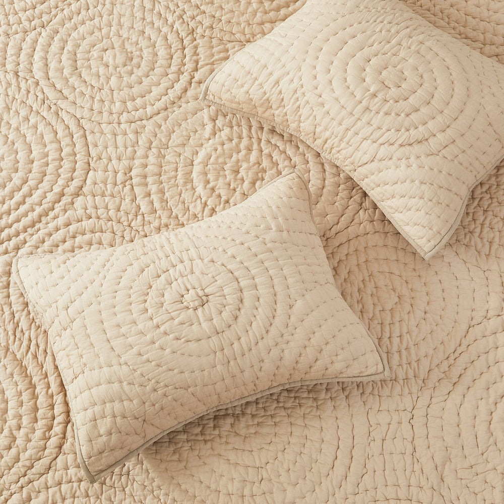 Halo Cotton Voile Hand Stitched Quilt Set - Quahog Bay Bedding