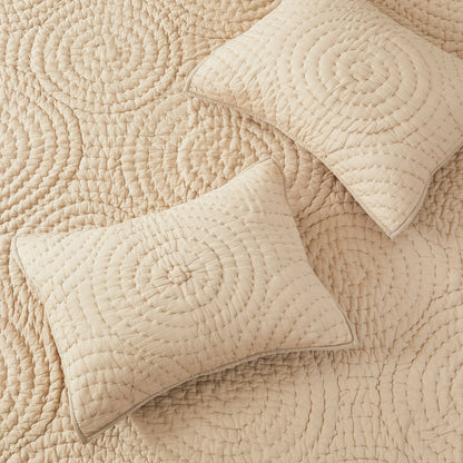 Halo Cotton Voile Hand Stitched Quilt Set - Quahog Bay Bedding