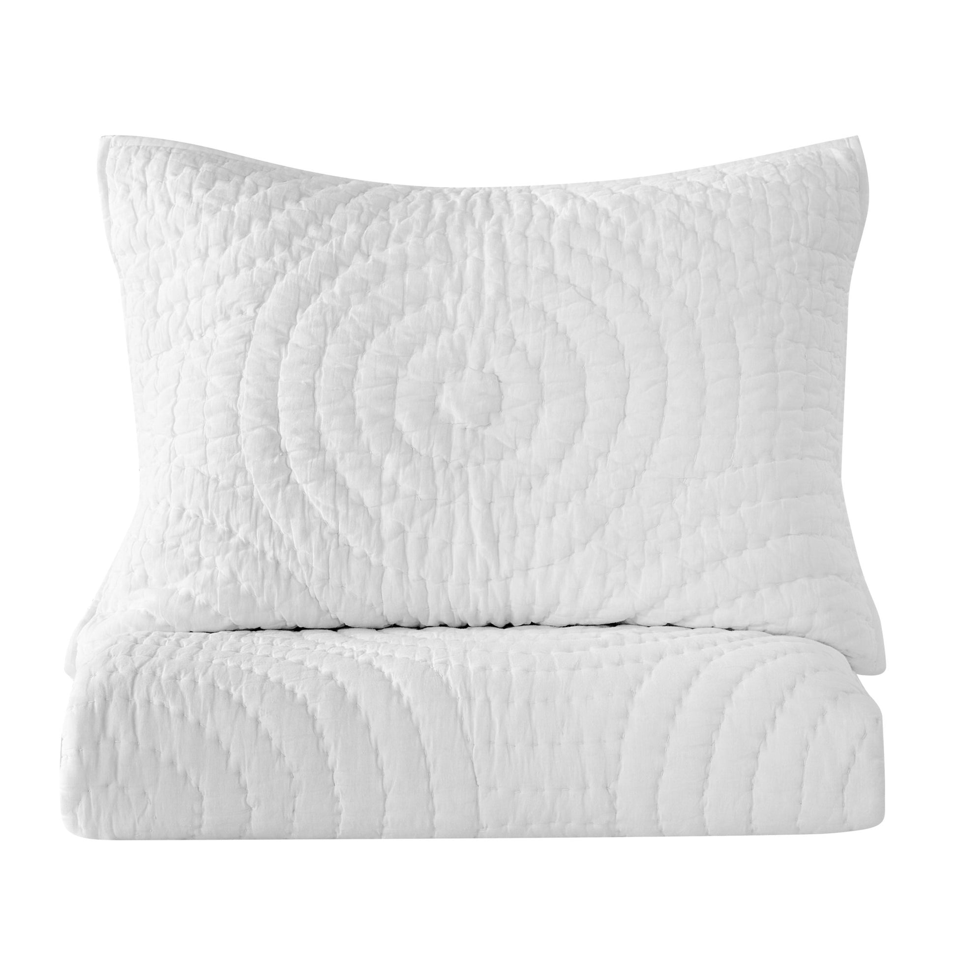 Halo Cotton Voile Hand Stitched Quilt Set - Quahog Bay Bedding
