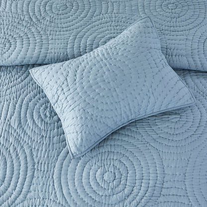 Halo Cotton Voile Hand Stitched Quilt Set - Quahog Bay Bedding
