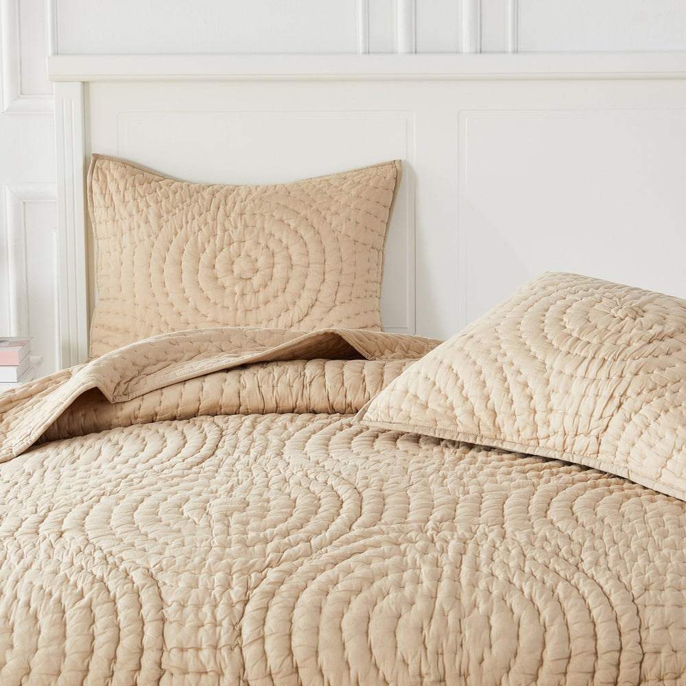 Halo Cotton Voile Hand Stitched Quilt Set - Quahog Bay Bedding