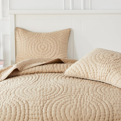 Halo Cotton Voile Hand Stitched Quilt Set - Quahog Bay Bedding