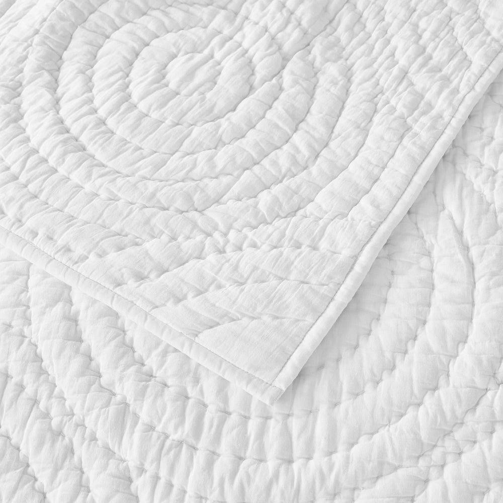 Halo Cotton Voile Hand Stitched Quilt Set - Quahog Bay Bedding