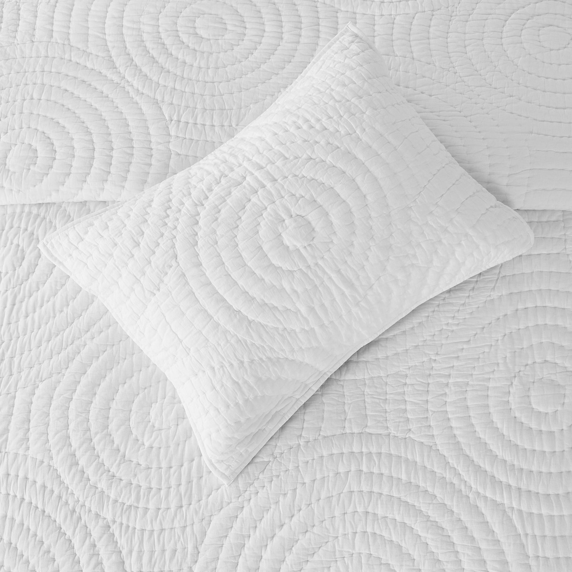 Halo Cotton Voile Hand Stitched Quilt Set - Quahog Bay Bedding