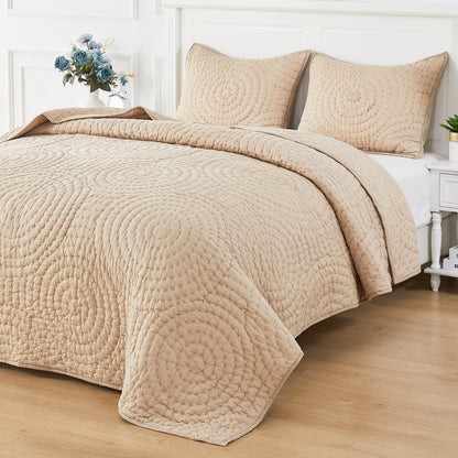 Halo Cotton Voile Hand Stitched Quilt Set - Quahog Bay Bedding
