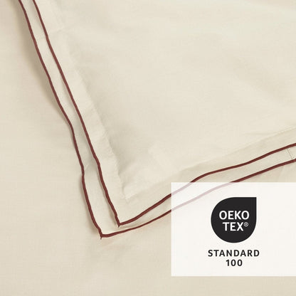 Hampton Double Flange Embroidered Contrast Edge Duvet Cover Set - Quahog Bay Bedding