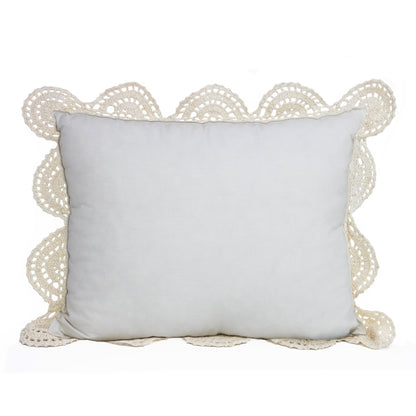 Hand Made Crochet Cotton Boudoir Pillow - Quahog Bay Bedding