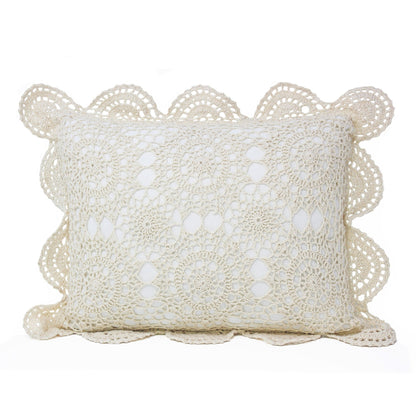 Hand Made Crochet Cotton Boudoir Pillow - Quahog Bay Bedding