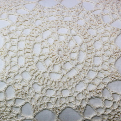 Hand Made Crochet Cotton Neckroll Pillow - Quahog Bay Bedding