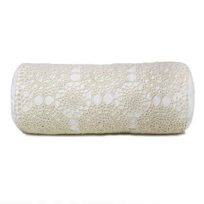 Hand Made Crochet Cotton Neckroll Pillow - Quahog Bay Bedding