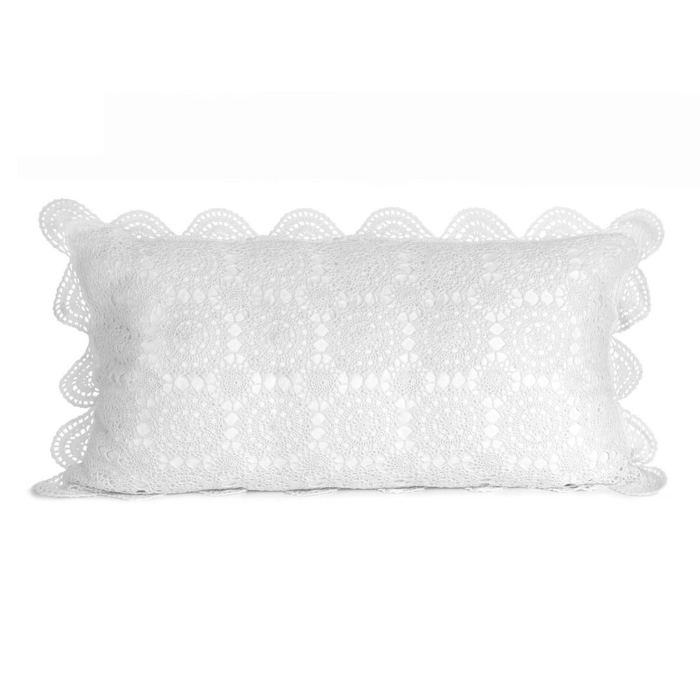 Hand Made Crochet Cotton Pillow Sham Pairs - Quahog Bay Bedding