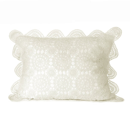 Hand Made Crochet Cotton Pillow Sham Pairs - Quahog Bay Bedding