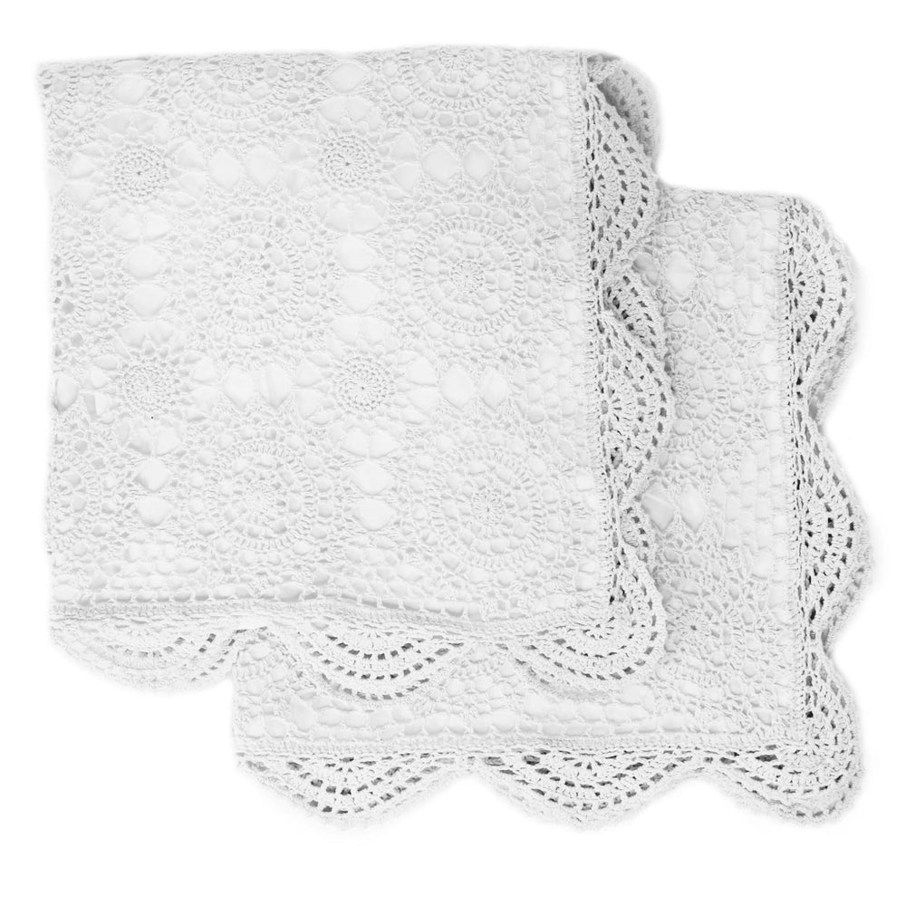 Hand Made Crochet Cotton Pillow Sham Pairs - Quahog Bay Bedding