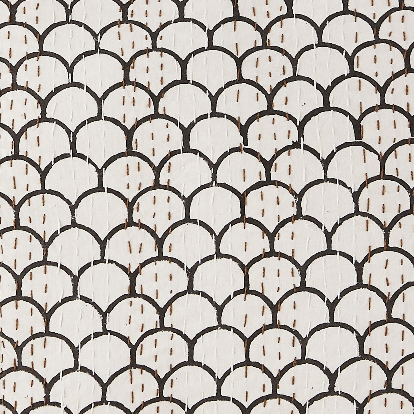 Hand Stitched Block Print Kantha Coverlets - Quahog Bay Bedding