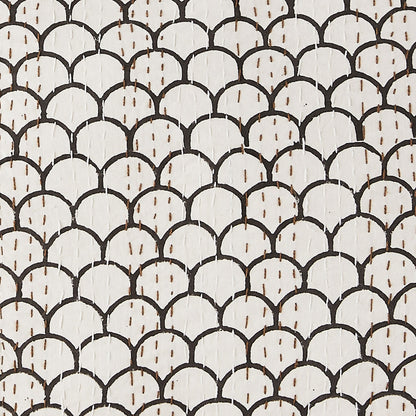 Hand Stitched Block Print Kantha Coverlets - Quahog Bay Bedding